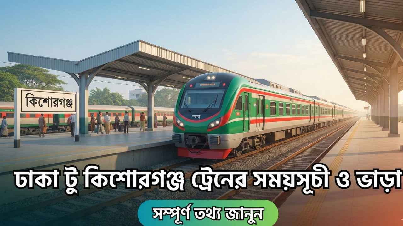 ঢাকা টু কিশোরগঞ্জ ট্রেনের সময়সূচী ও ভাড়া