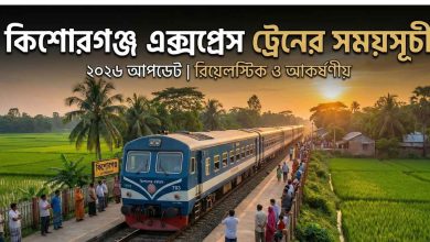 কিশোরগঞ্জ এক্সপ্রেস ট্রেনের সময়সূচী