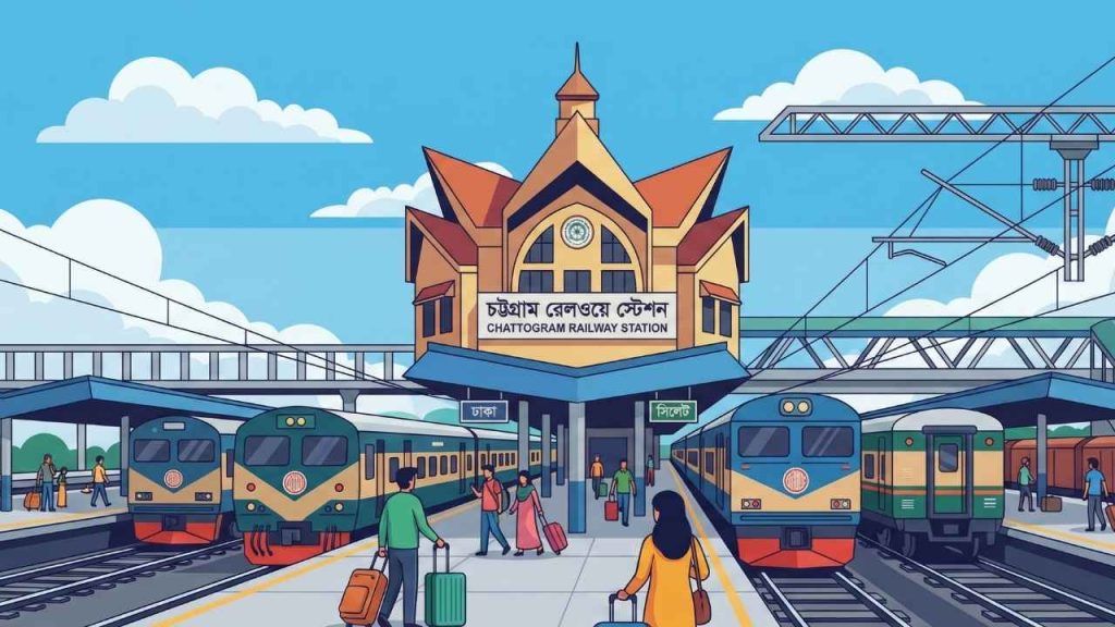চট্টগ্রাম রেলওয়ে স্টেশন ও ট্রেনের গন্তব্য